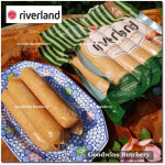 Riverland frozen sausage BEEF & CHICKEN SMOKY BLACKPEPPER 6" 15cm 5pcs 360g